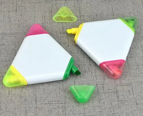 3 F'1 Multi-kulur Trijangolu Highlighter Mark Pen